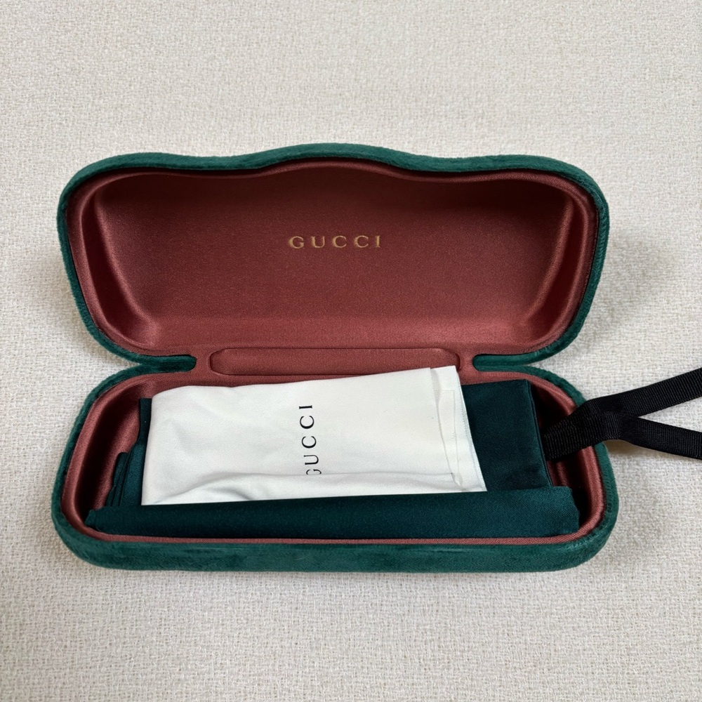 GUCCI Black Round Glasses GG0027O - Picture 13 of 16